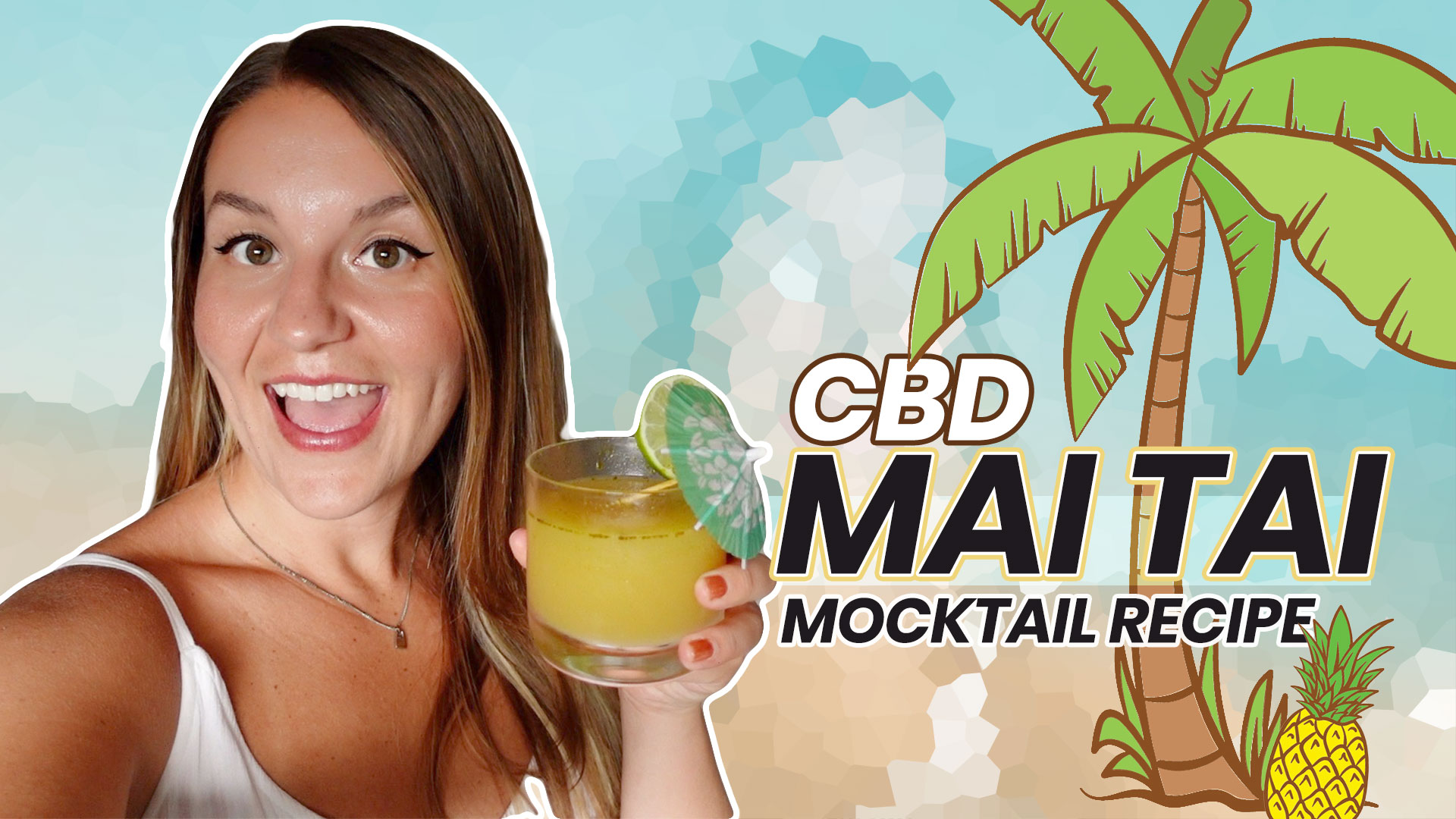 CBD Mai Tai Mocktail Recipe (Non-alcoholic)