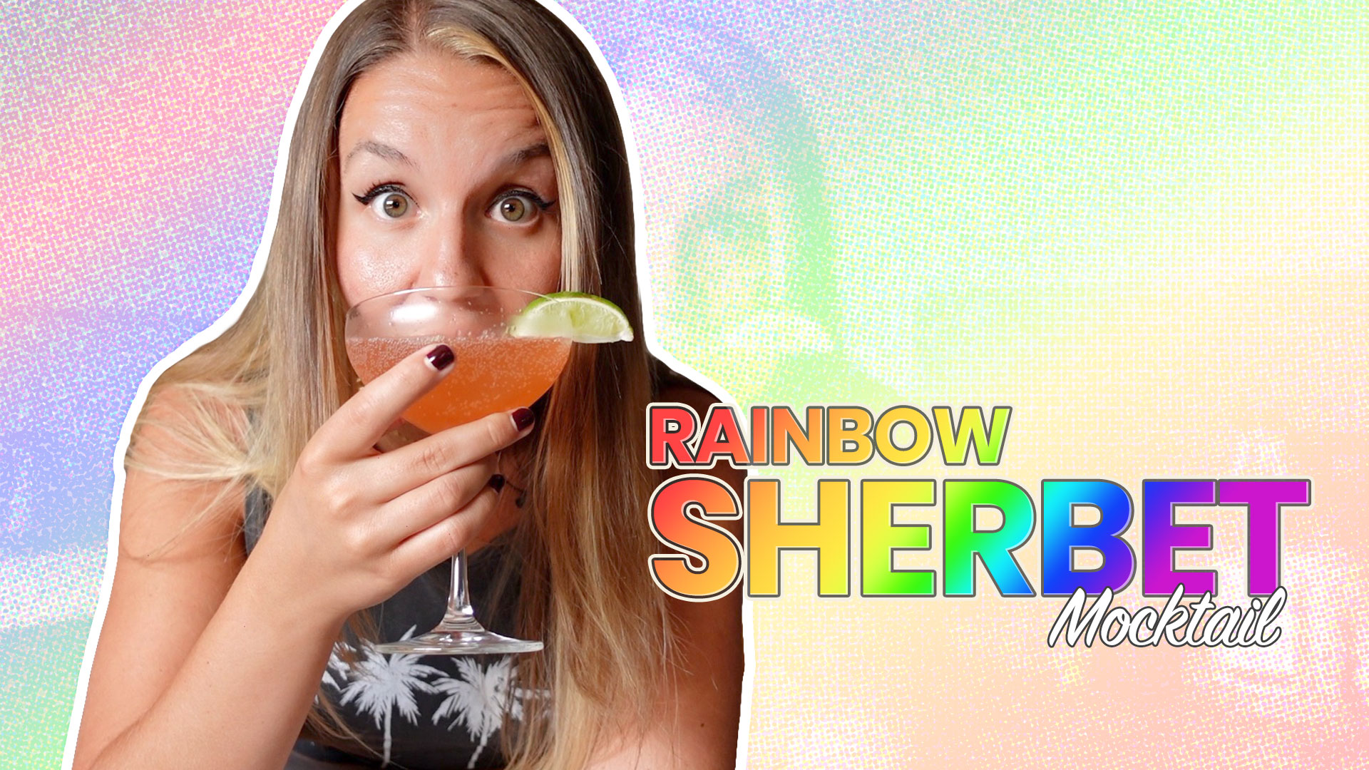 Rainbow Sherbet Mocktail Recipe (Gluten-Free & Vegan!)