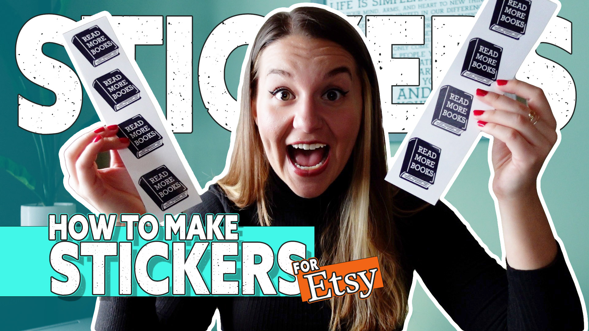 How I Make Waterproof Stickers for My Etsy Shop WITHOUT a Cricut!