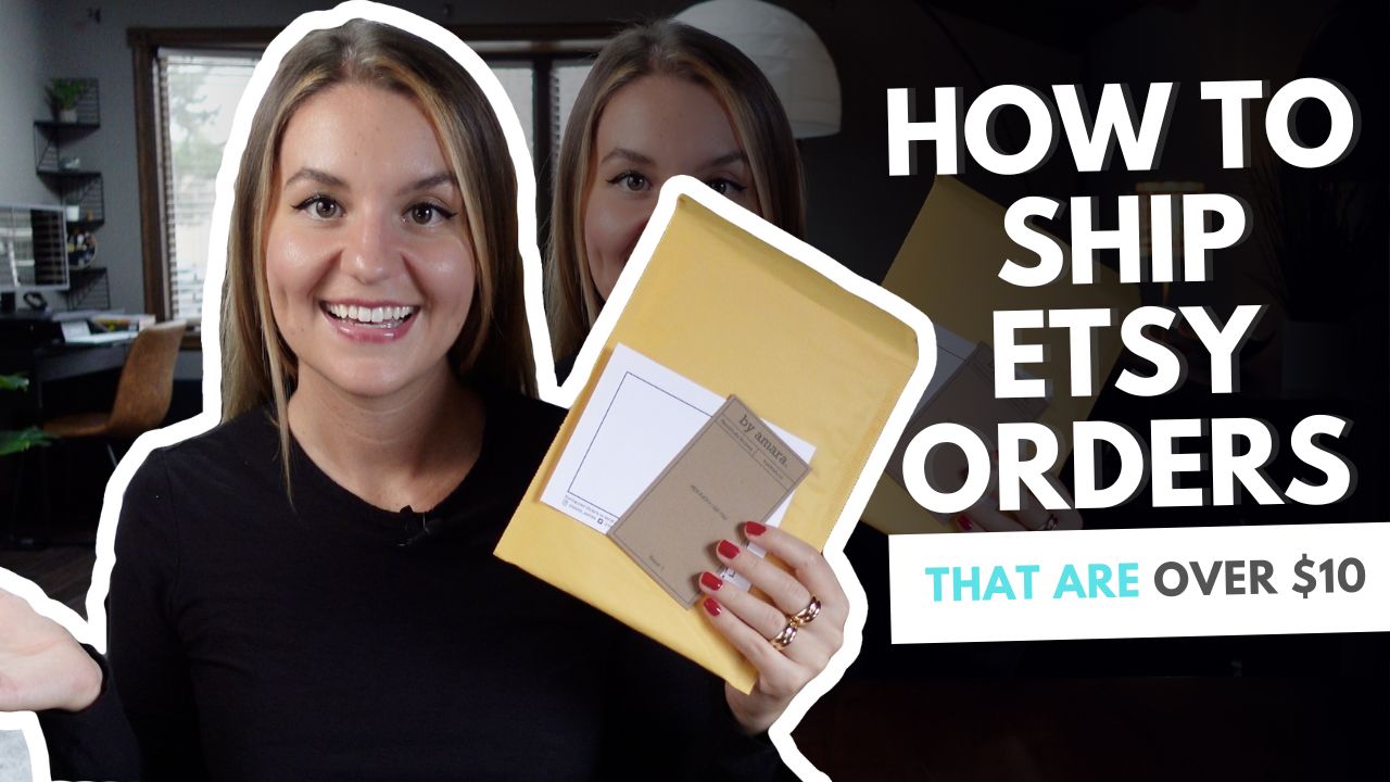 How to Ship Etsy Sticker Orders that are over $10!